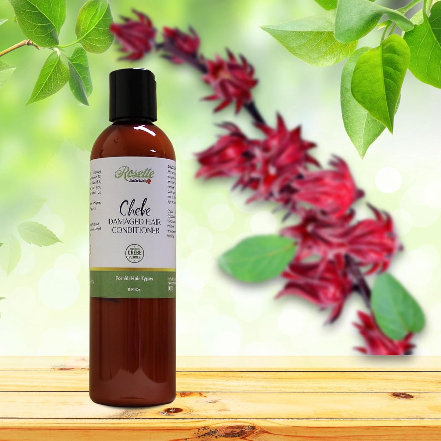 Roselle Naturals Damaged Hair Conditioner - Chebe Hair Conditioner Made with Chebe Powder 8 oz