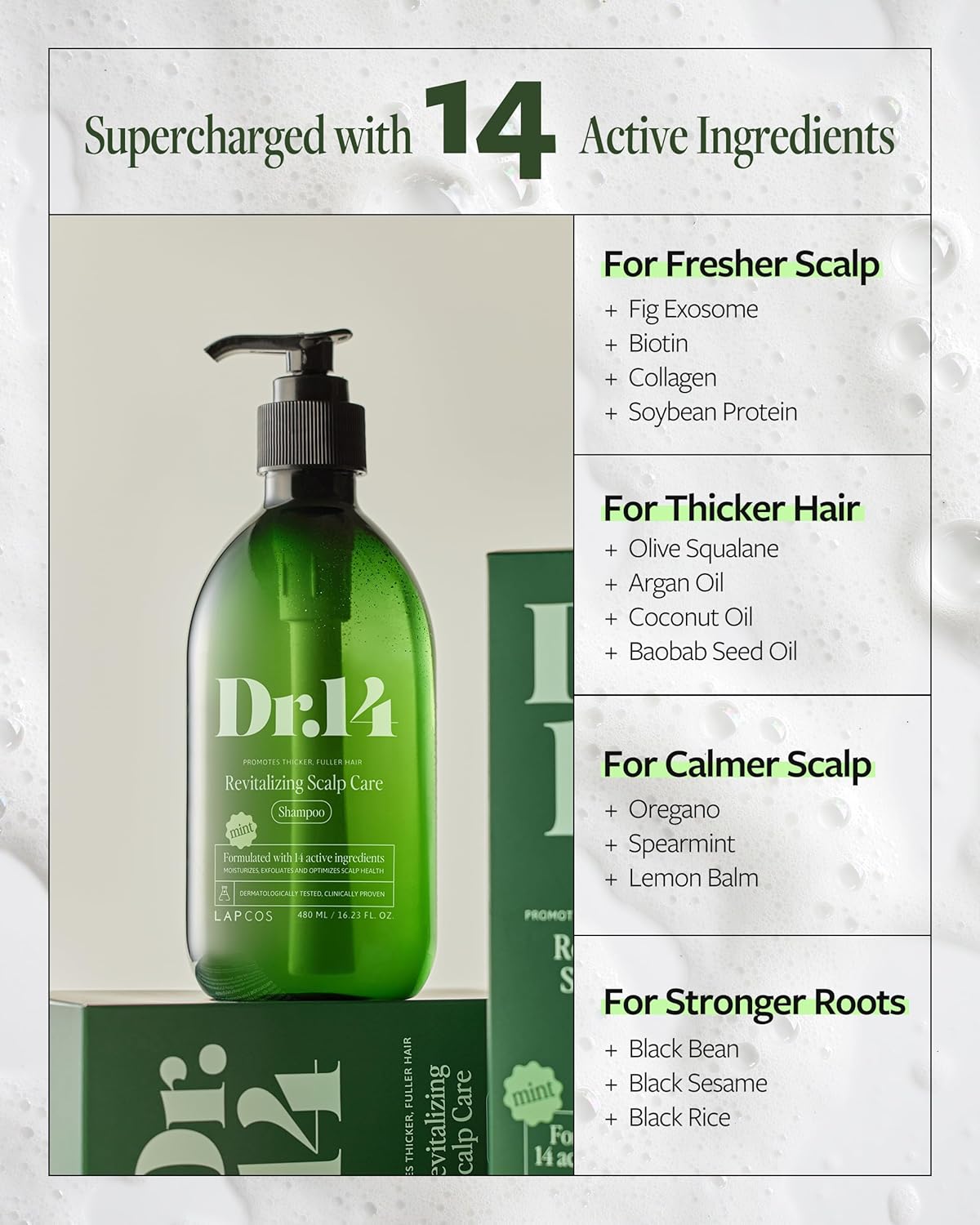 LAPCOS DR.14 REVITALIZING SCALP CARE SHAMPOO