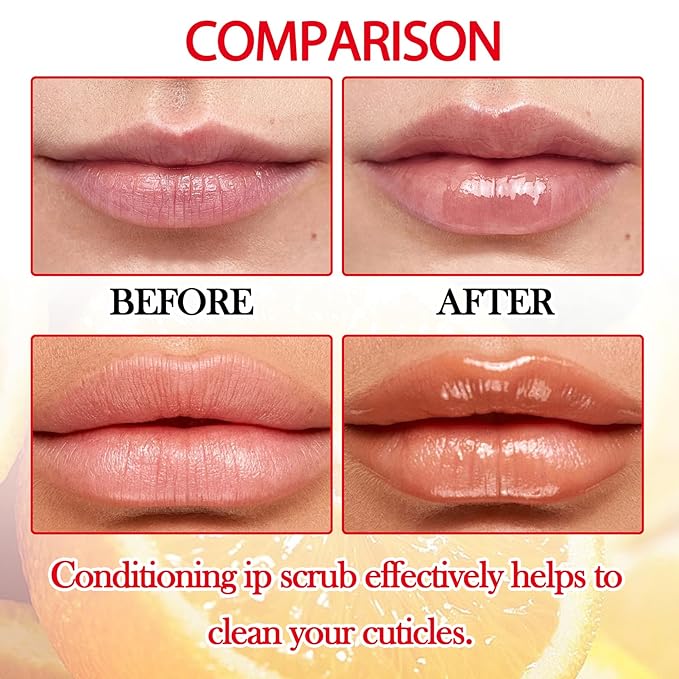 2PCS Coffee Bean Conditioning Lip Scrub Kit,Moisturizing Lip Sleeping Mask Long Lasting Hydrating Lip Scrubber Exfoliator Lip Care Products for Men & Women