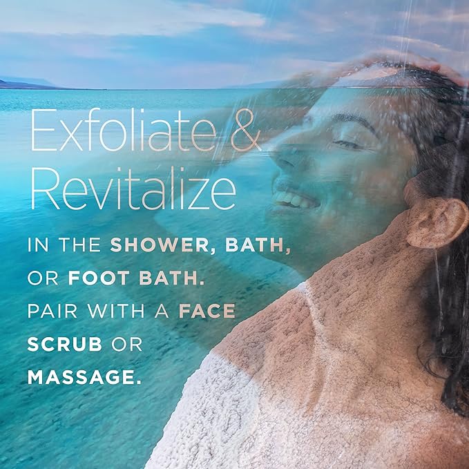 Minera Dead Sea Salt, 100% Pure & Natural, 19 lbs Coarse Grain (0-1.7 -4mm) Bulk Bag, Easily Dissolving Dead Sea Salts for Soaking & Bathing, Skin Nourishing Coarse Sea Salt, Unscented