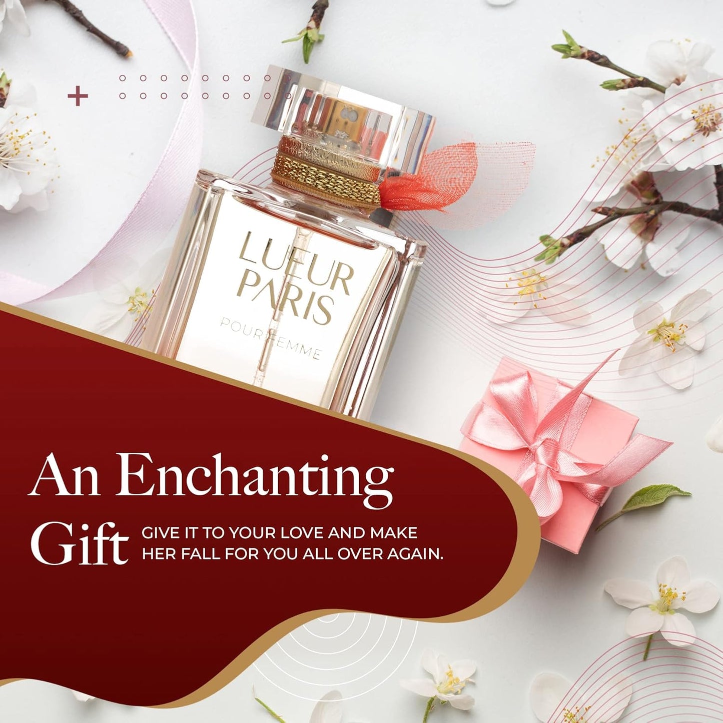 Lueur Paris Pour Femme Womens Perfume - INSPIRED by A WORLD RENOWED WOMEN'S PERFUME - Fruity, Floral, Patchouli, Sweet, Citrus, White Musk - 3.4 fl oz / 100 ml