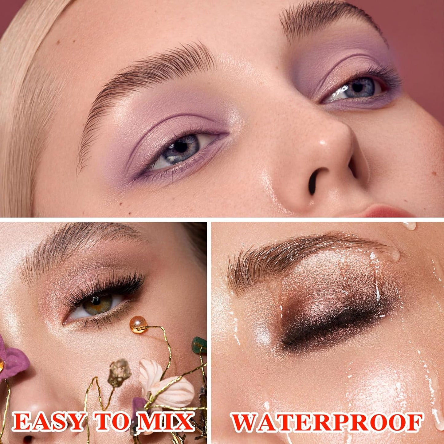 10 Colors Makeup Naked Eyeshadow Palette,Nude Matte Shimmer Eyeshadow Palette,Natural Glitter Pigment Eye Shadow Pallete Set Long Lasting & Waterproof Smokey Eye Professional Beauty Makeup Kit #4