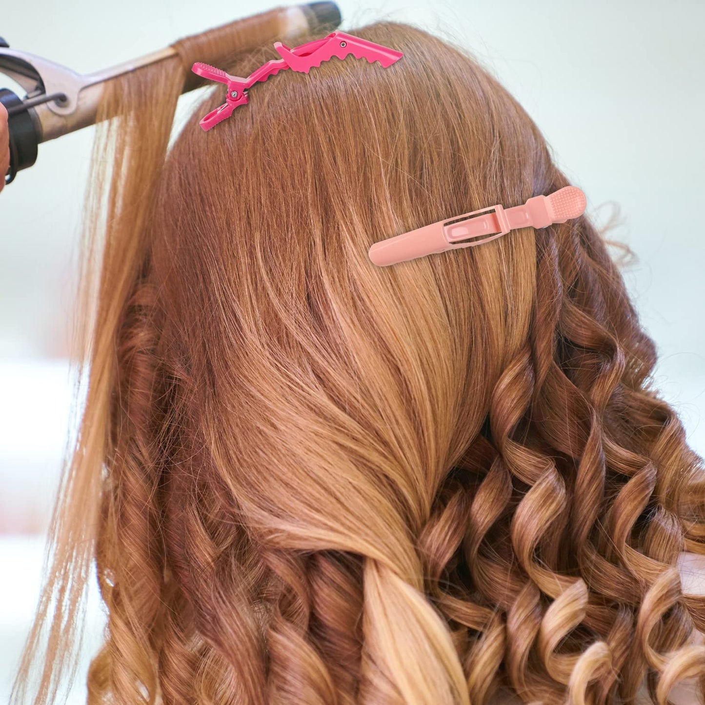 HH&LL Hair Clips for Women – Wide Teeth & Double-Hinged Design – Alligator Styling Sectioning Clips of Professional Hair Salon Quality - 10Pack