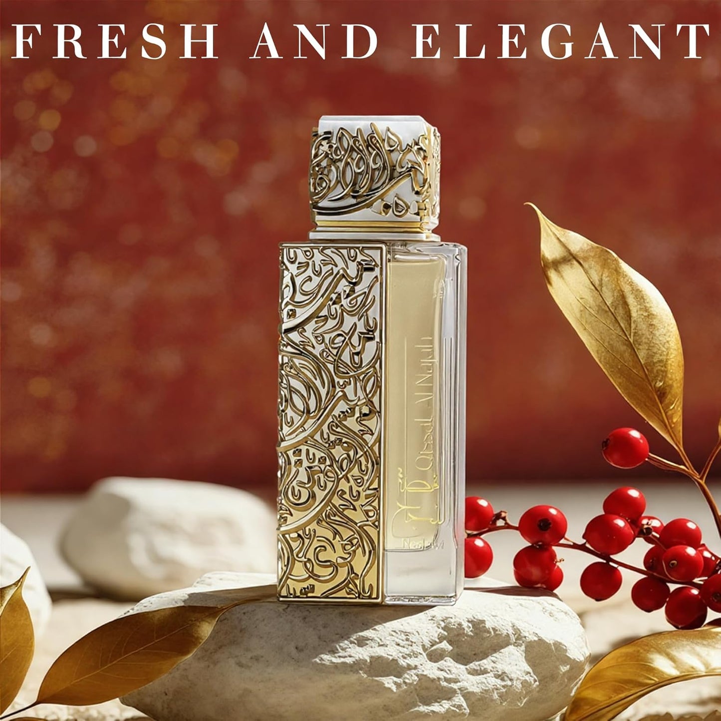 QISSAT AL NAJAH NEDAWI Cologne for Men | Luxury Oud Woody Musk Perfume | 100ml Eau de Parfum | Long Lasting Fragrance with Leather, Rose & Citrus Notes