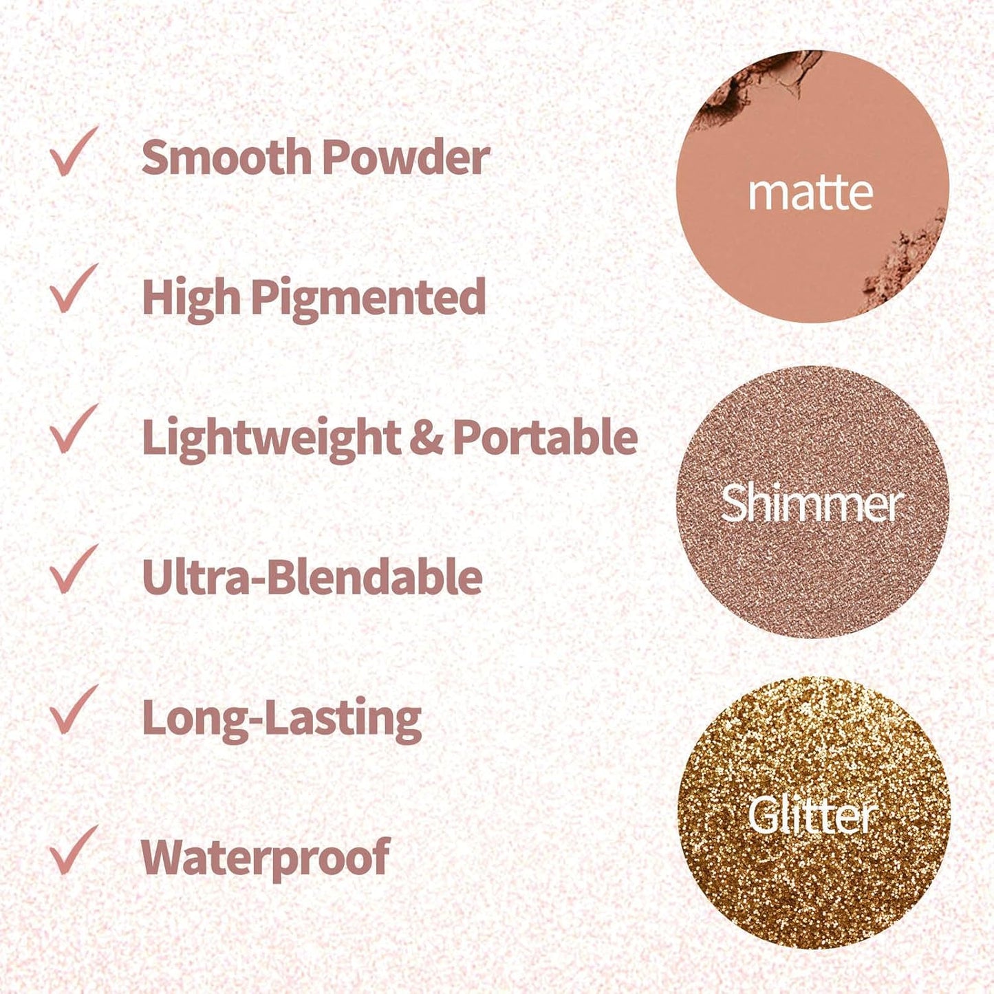 Naked Eyeshadow Palette 9 Colors Neutral Nude Matte Shimmer Glitter Eye Shadow Pallet High Pigmented Ultra-Blendable Naturing-Looking Waterproof Long Lasting Makeup Palette