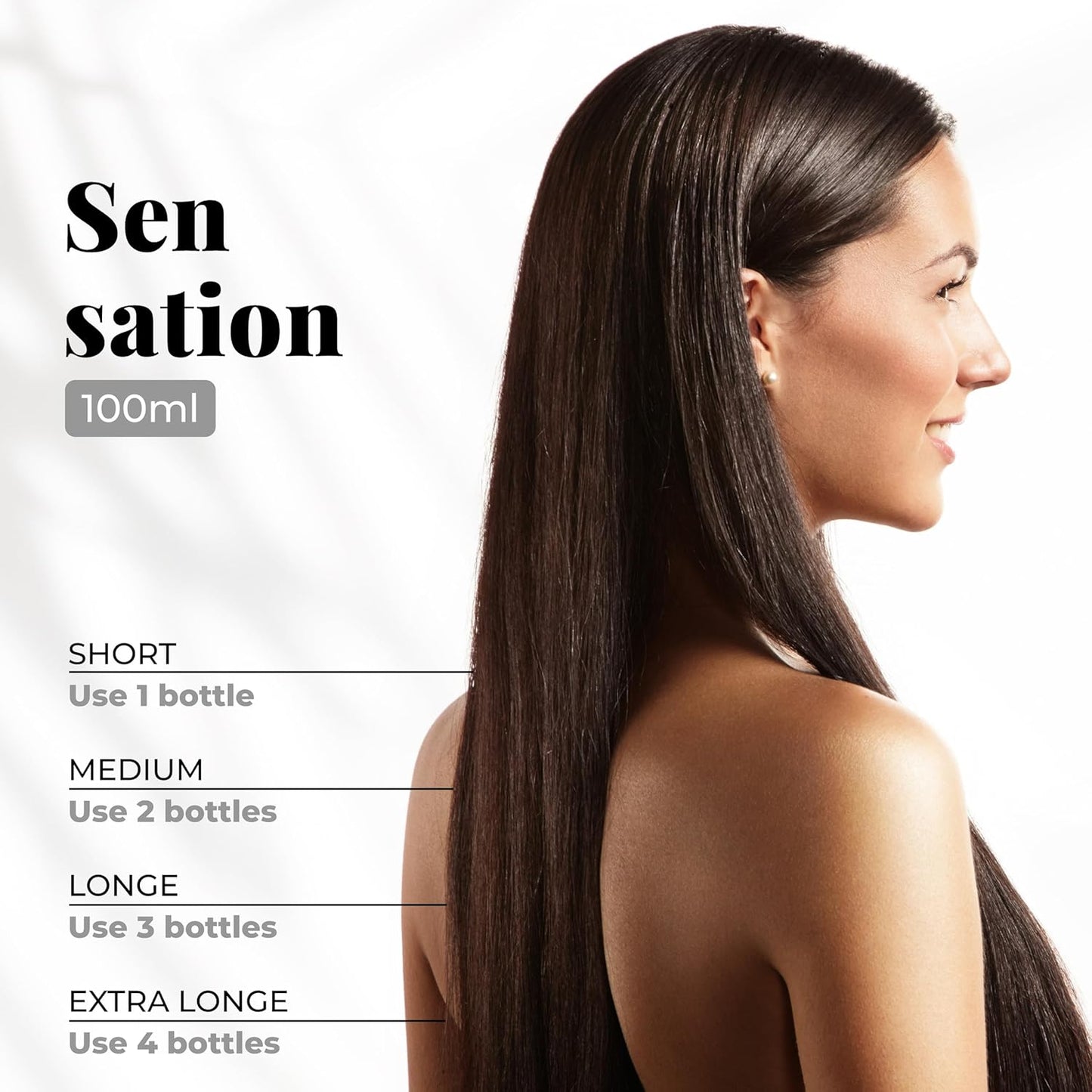 Expert Hair Sensation Keratin Hair Treatment Brazilian - Anti Frizz, Brazilian Traditional Straightening - Keratina Para Alisar El Pelo, Keratina Brasileña, Brazilian Blowout Products 100ml(Pack of 2)