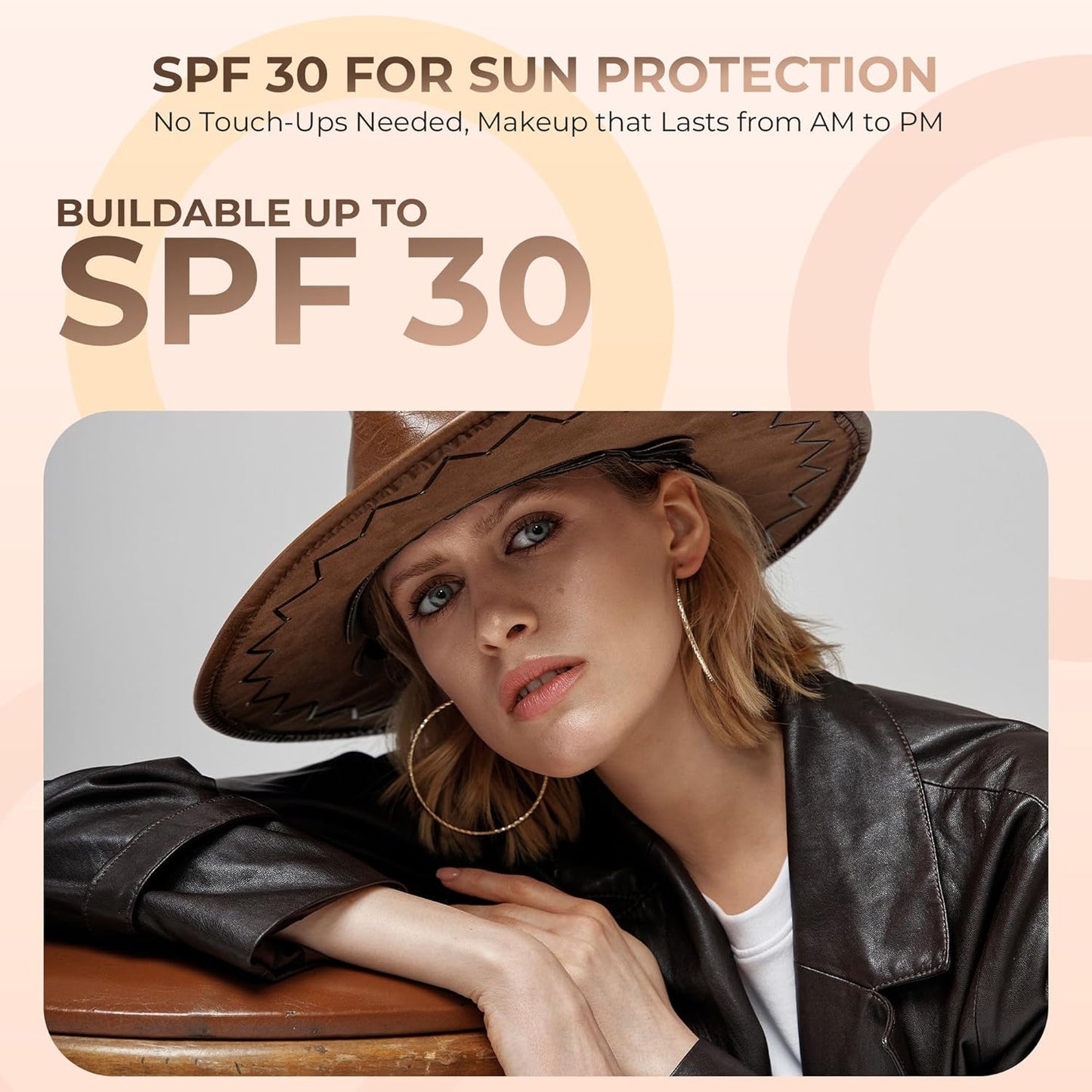 Beige Shade Foundation (30g Full Size Sifter Jar) Matte Mineral Makeup Loose Powder Foundation – Full Coverage, Natural Finish, Noncomedogenic, SPF 30