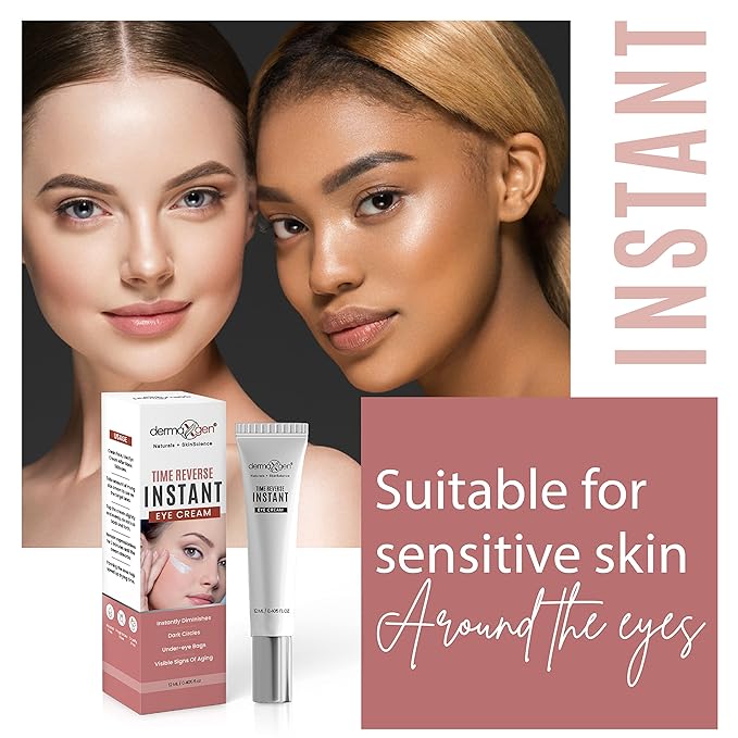 Instant Eyelift Cream Time Reverse Treatment For Dark Circles, Puffy Eyes, & Wrinkles Anti Aging Serum Reduces Under Eye Bags, Wrinkles, Dark Circles, Fine Lines & Crow's Feet Instantly - 12