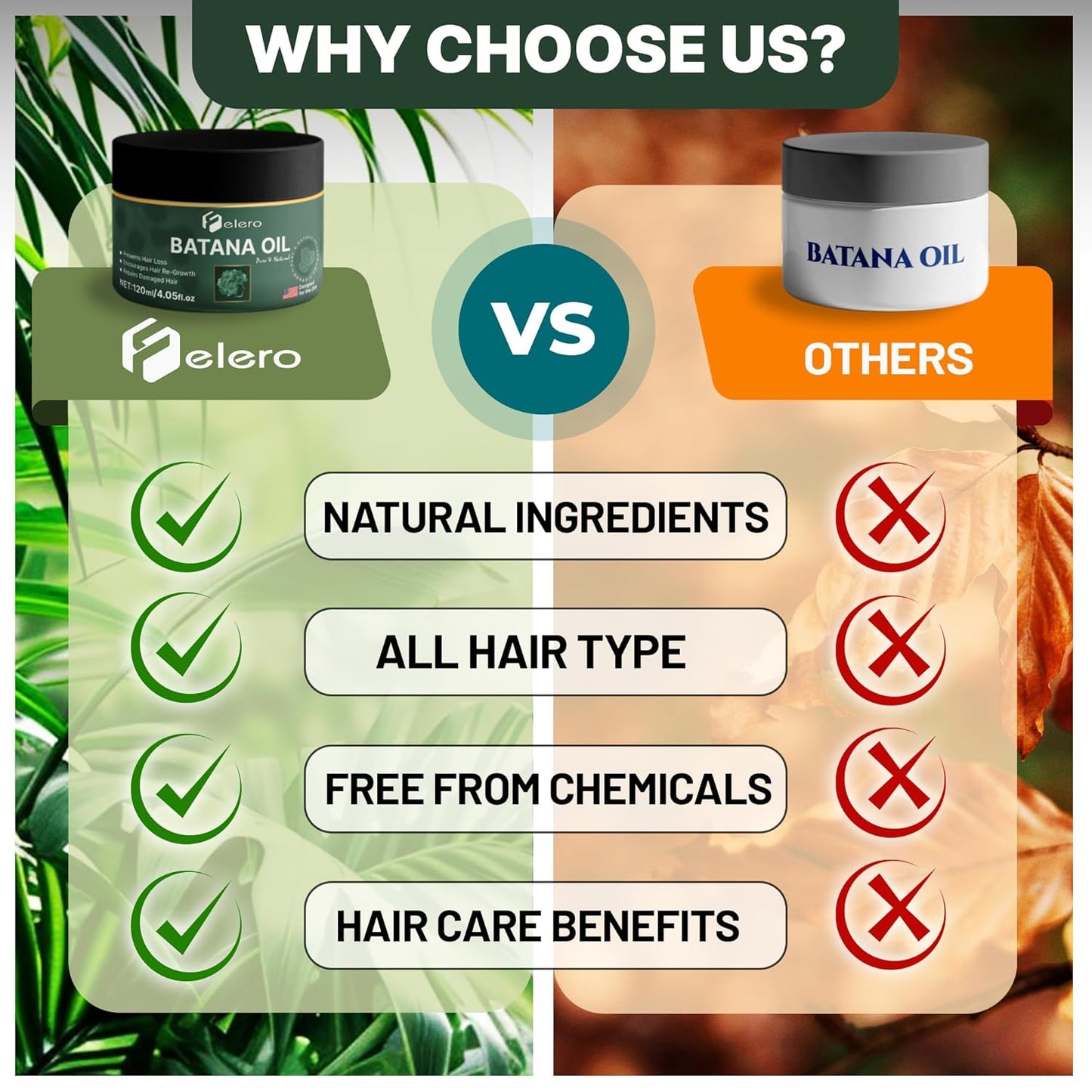 Raw Batana Oil for Hair Growth 4.05 oz - Pure Organic Treatment from Honduras by Dr. Sebi for Thicker, Stronger Hair and Hair Loss Prevention for All Hair Types and Beard Growth by Felero