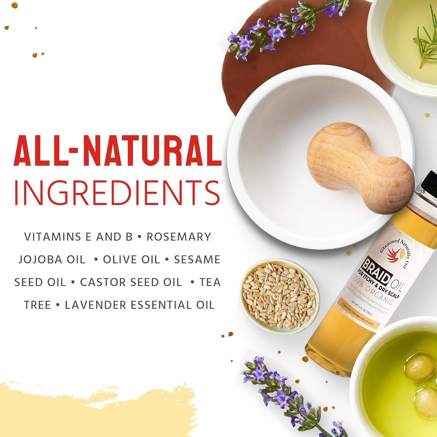 Braid Oil For Dry Scalp and scalp itchiness (8 Oz)