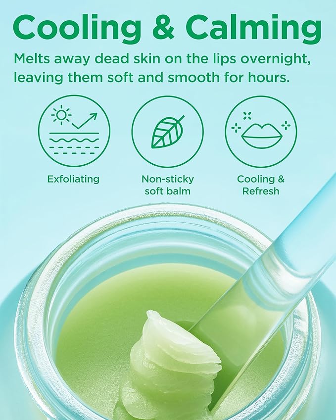 TOCOBO Mint Cooling Lip Mask – Korean Overnight Lip Treatment with Apple Mint, Tea Tree & Olive Oil – Soothing, Hydrating, Refreshing Balm – Soft Melting Texture, Fresh Herb Scent, 0.5 oz.