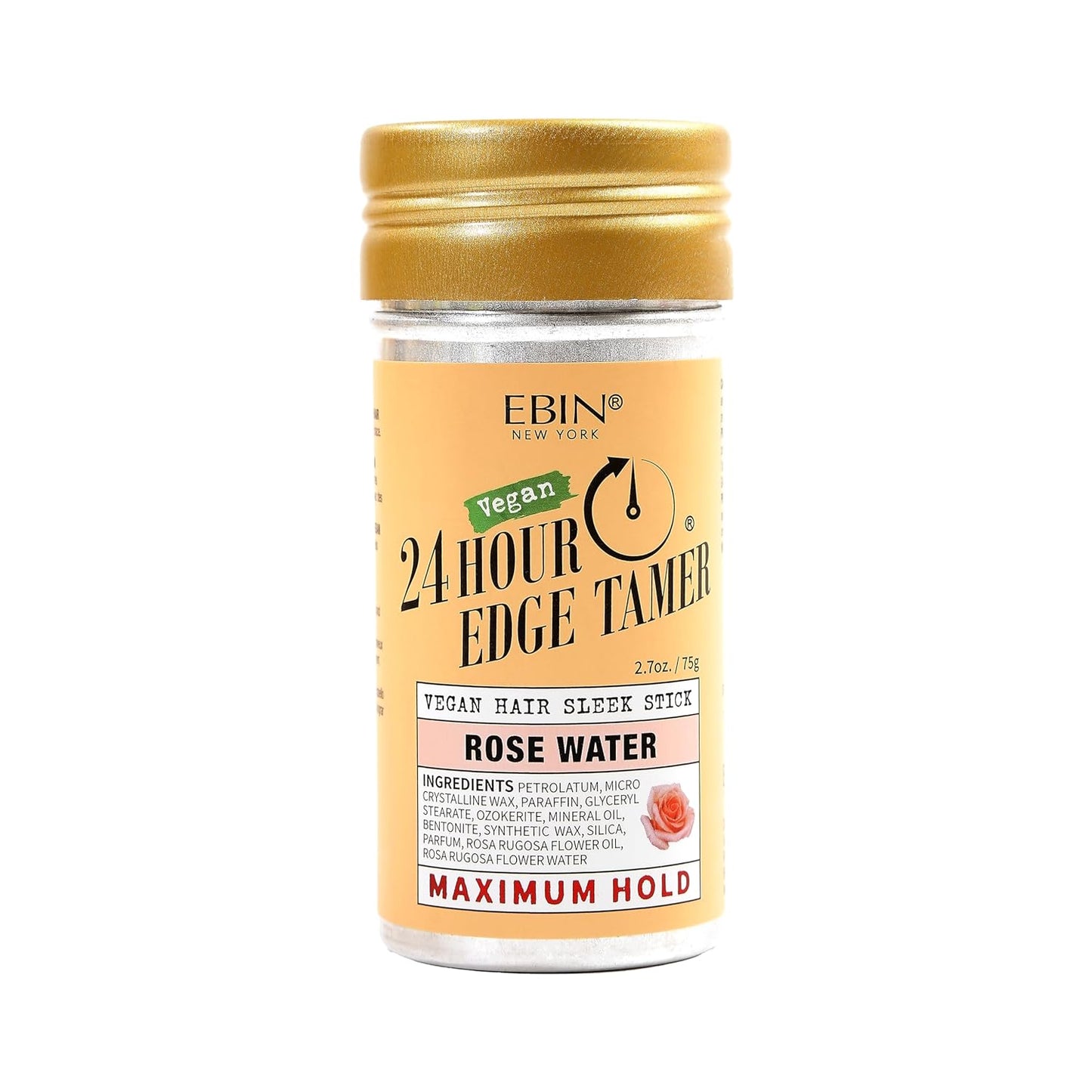 EBIN NEW YORK 24 Hour Edge Tamer Vegan Hair Sleek Stick Rose Water Maximum Hold