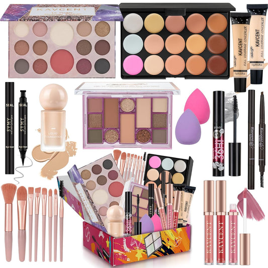 Makeup Kit for Teens Women full Kit Makeup Set for Teens girls Foundation Eyeshadow Palette Makeup Gift Set for Women Teenagers Christmas Makeup kits for Teen Girls Gifts
