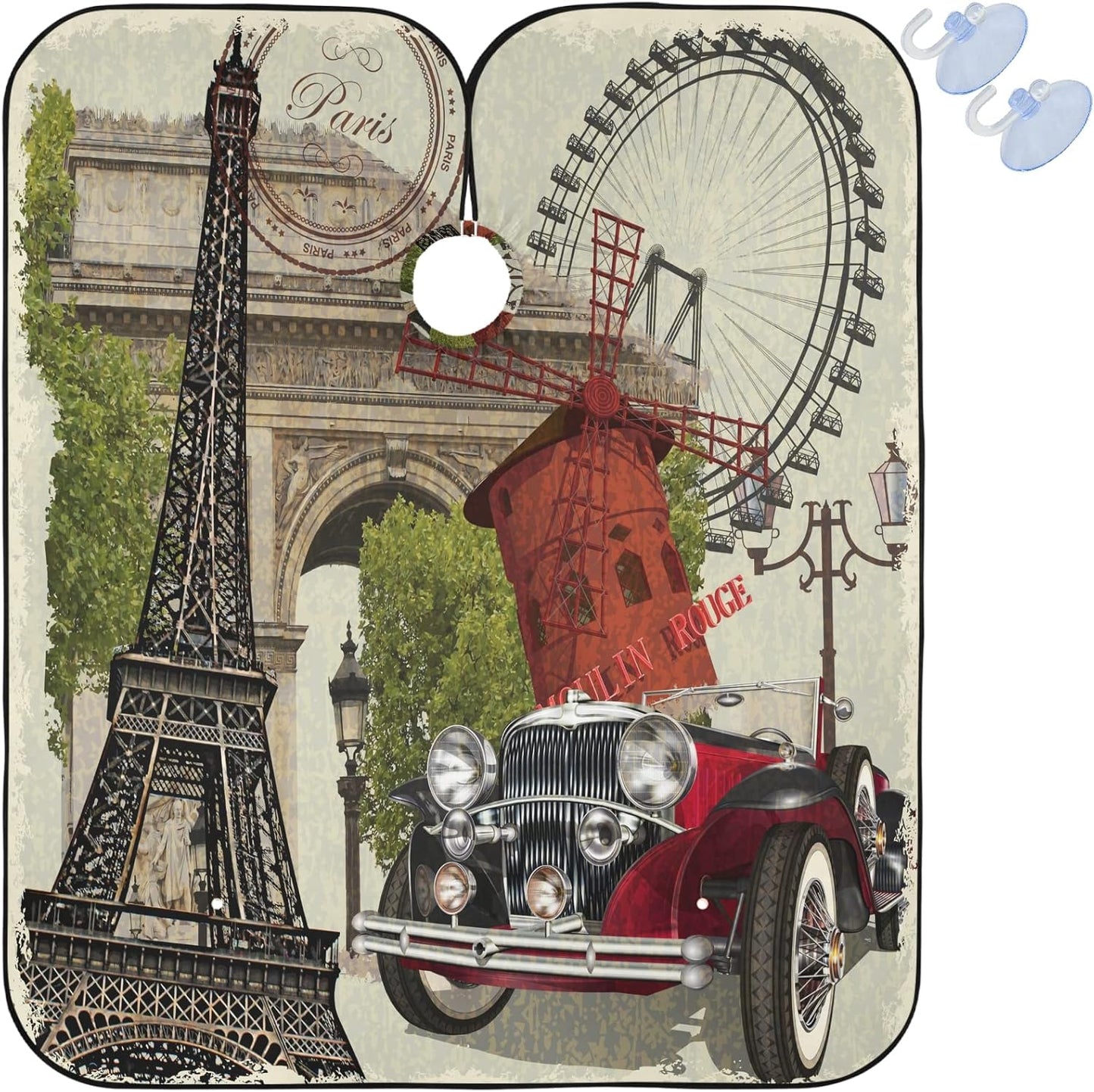 Barber Capes Polyester Hair Cutting Salon Cape with Snaps Beard Bib Hairdresser Gown Stylist Cape For Men Women