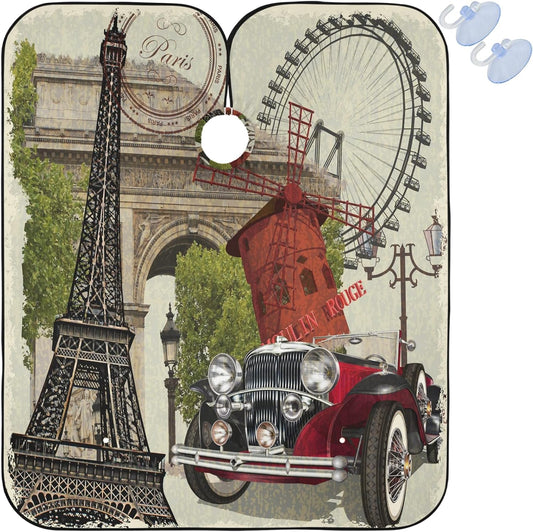 Barber Capes Polyester Hair Cutting Salon Cape with Snaps Beard Bib Hairdresser Gown Stylist Cape For Men Women