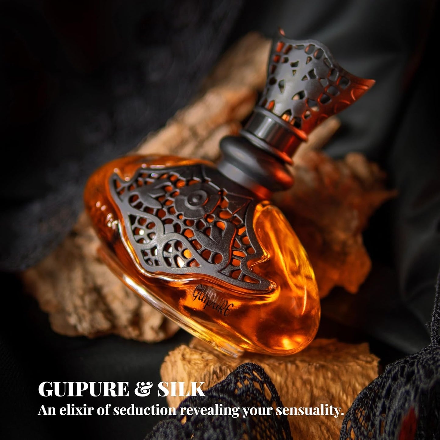 Jeanne Arthes - Guipure & Silk Eau De Parfum - Spray Perfume for Women - Floral Scent - Notes of Sweet Almond, Licorice, Coconut - Made in France - 3.38 fl.oz
