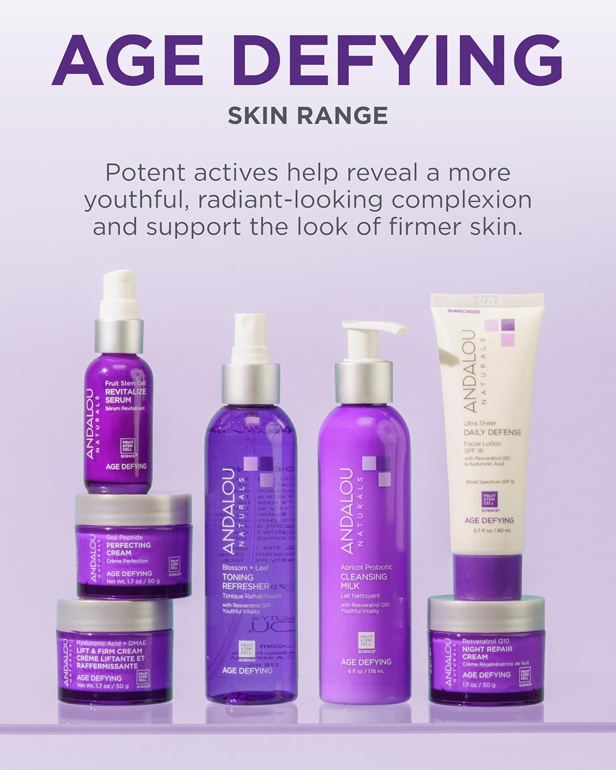 Andalou Naturals Hyaluronic DMAE Lift & Firm Skin Cream | Anti Aging Face Moisturizer With Hyaluronic Acid |Helps Reduce Fine Lines & Wrinkles | 1.7 oz