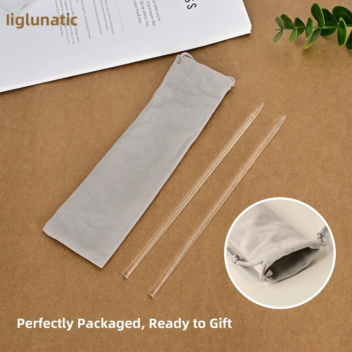 Hair Pins | Invisible Hair Sticks for Women with New Craft Technology - Gentle Rounded Ends, Transparent Minimalist Clips