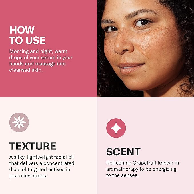 Odacité Acne Serum Concentrate for Face, Pore Cleanser Facial Oil for Skincare with Grapeseed + Grapefruit - Blackhead Remover & Oily Blemish Prone Skin Facial Serum Moisturizer Oil, 0.17 fl. Oz