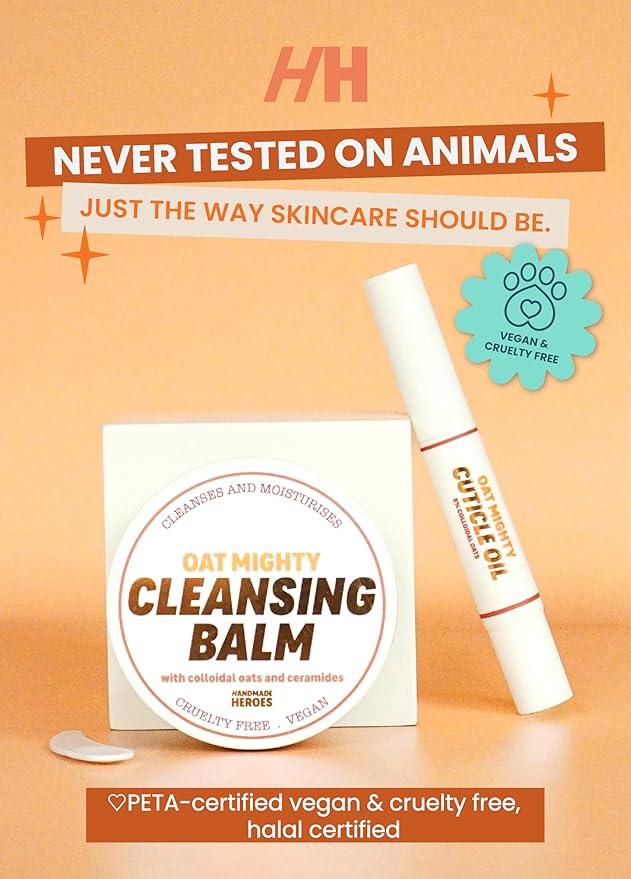 Handmade Heroes Volumizing Hair Powder Dry Shampoo and Cuticle Oil for Strengthening Nails and Cuticles