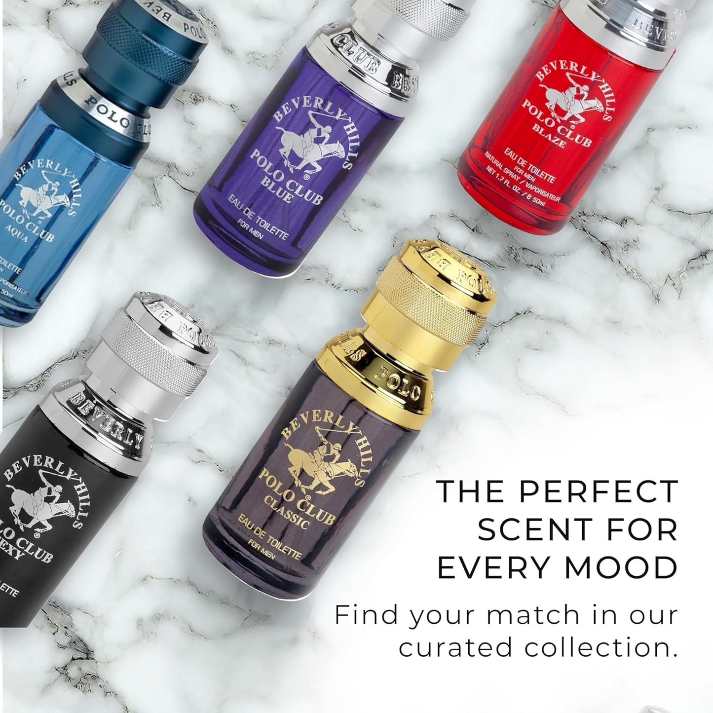 Beverly Hills Polo Club BHPC Men's Eau De Toilette Bonus Pack | Sexy Scent | Long-Lasting Fragrance with Portable Pocket Spray