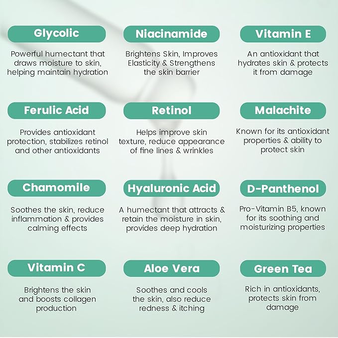 Age Defense Trio Anti-Aging Serum Set for Face and Eyes - Vitamin C, Retinol, Hyaluronic Acid Face Serum for Men and Women - 30ml Each - Paraben Free, Cruelty Free