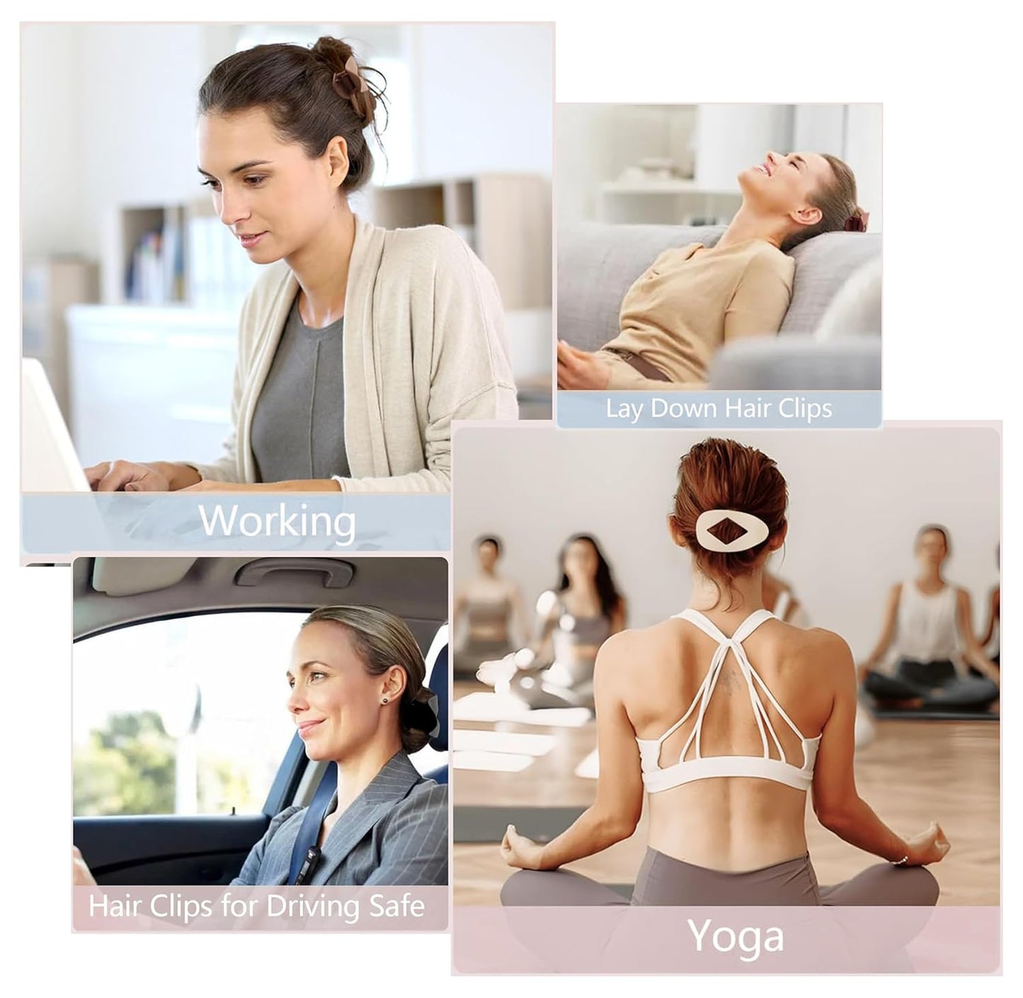 6 Pack Flat Hair Clips for Women – Non-Slip Duckbill Hair Barrettes for Thick & Thin Hair, Neutral Tones Hair Accessories for Styling, Sectioning, Everyday Wear