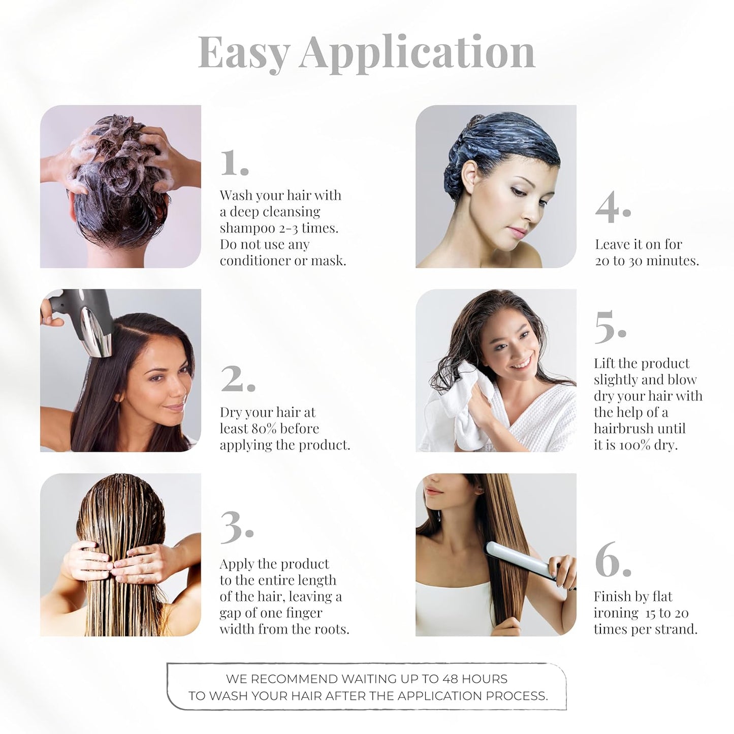 Expert Hair Sensation Keratin Hair Treatment Brazilian - Anti Frizz, Brazilian Traditional Straightening - Keratina Para Alisar El Pelo, Keratina Brasileña, Brazilian Blowout Products 100ml(Pack of 2)