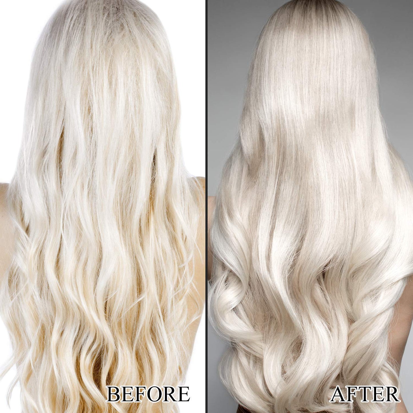 L LUSETA Color Brightening Purple Shampoo and Conditioner Set for Blonde and Gray Hair, Infused with Cocos Nucifera Oil to Help Nourish, Moisturize and Condition Hair, 2x33.8oz