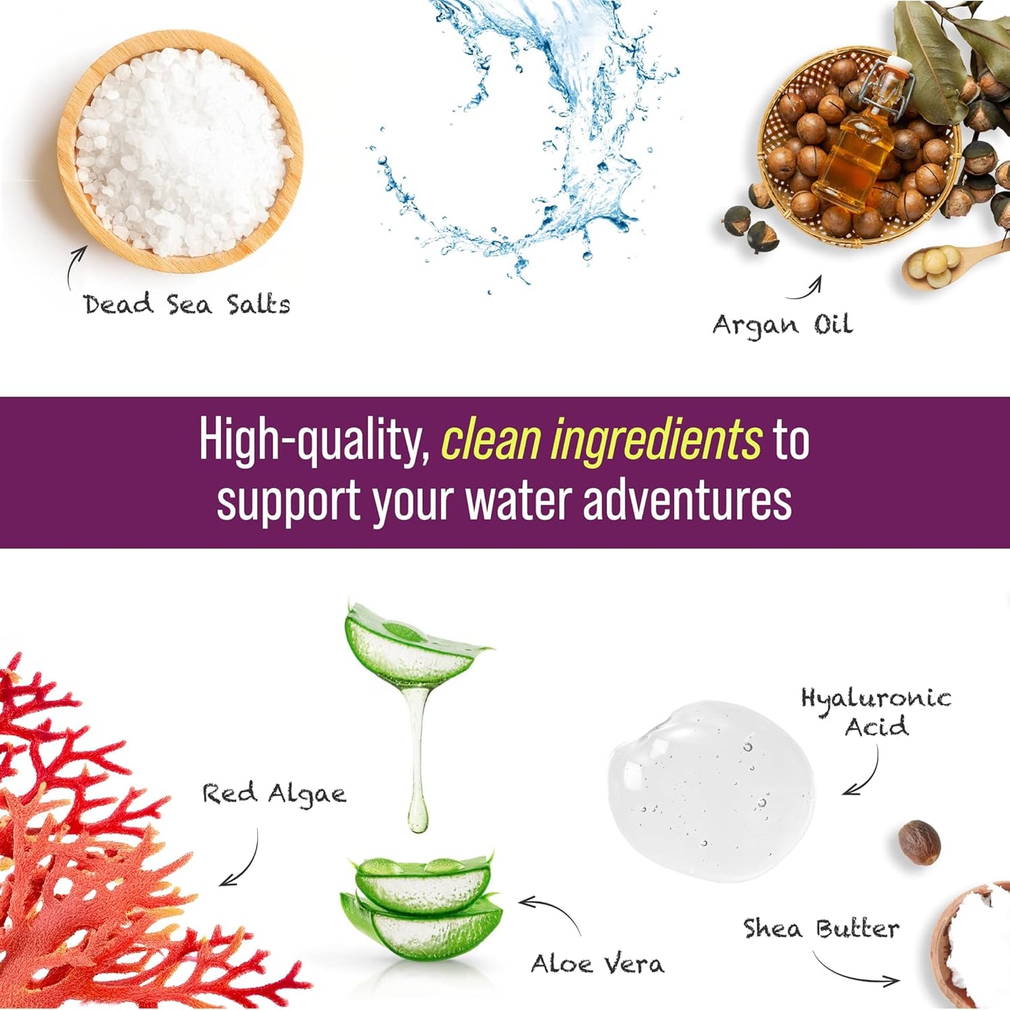 TRIHARD Chlorine Removal Swim Shampoo, Cleanse and Hydrate Hair from Pool and Ocean, Post Swim Chlorine and Hard Water Hair Protection