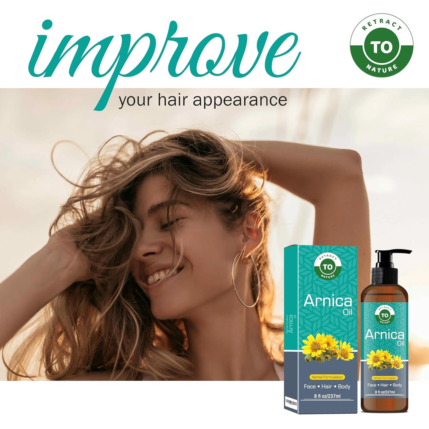 Arnica Hair Oil - 8 floz/237ml