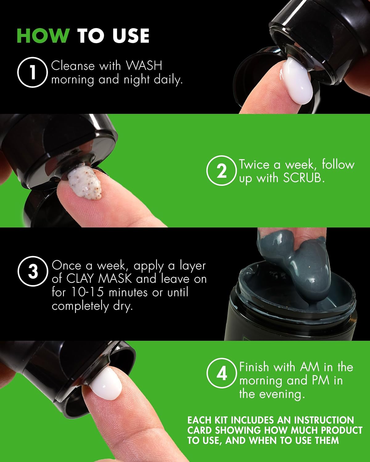 Tiege Hanley Men’s Skin Care Set 30 & 90 Days Routine (90 Day Routine - 5 Piece Set)