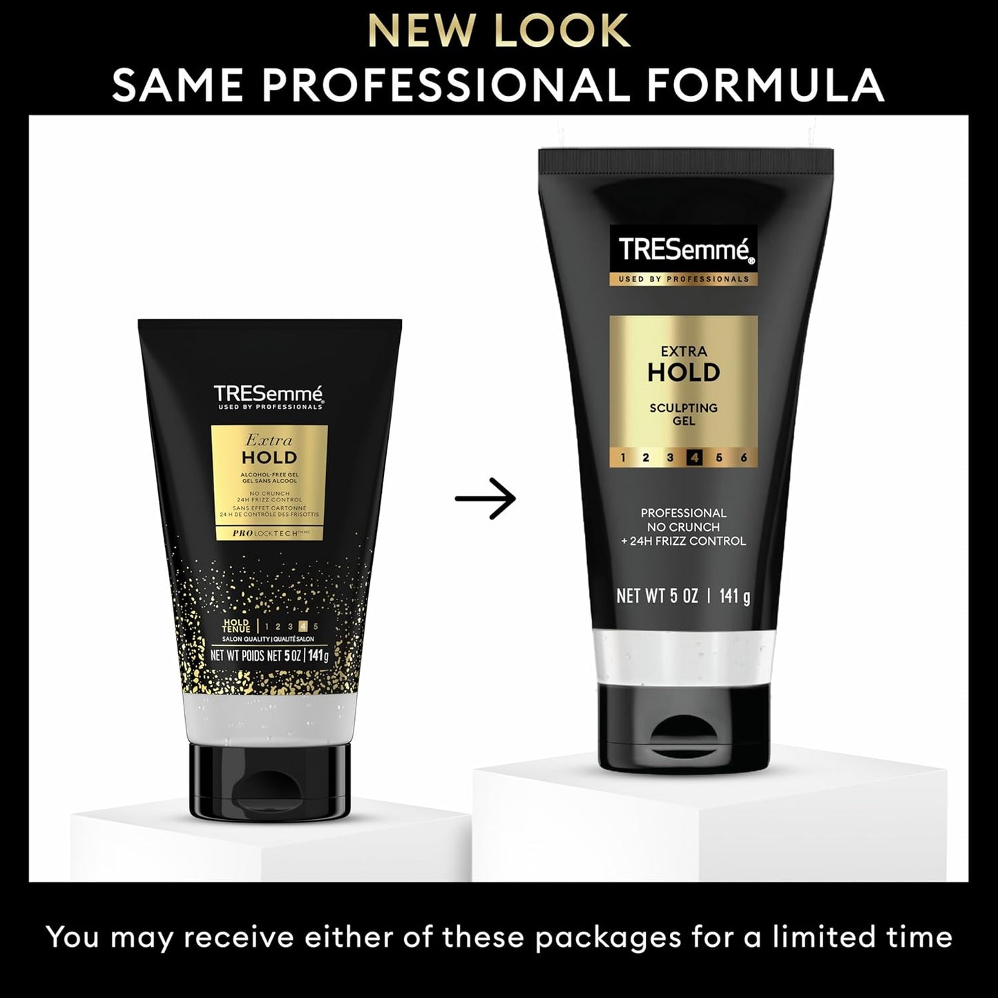 TRESemmé Alcohol-Free Gel Extra Hold for 24H Frizz Control, with Pro Lock Technology, 5 oz