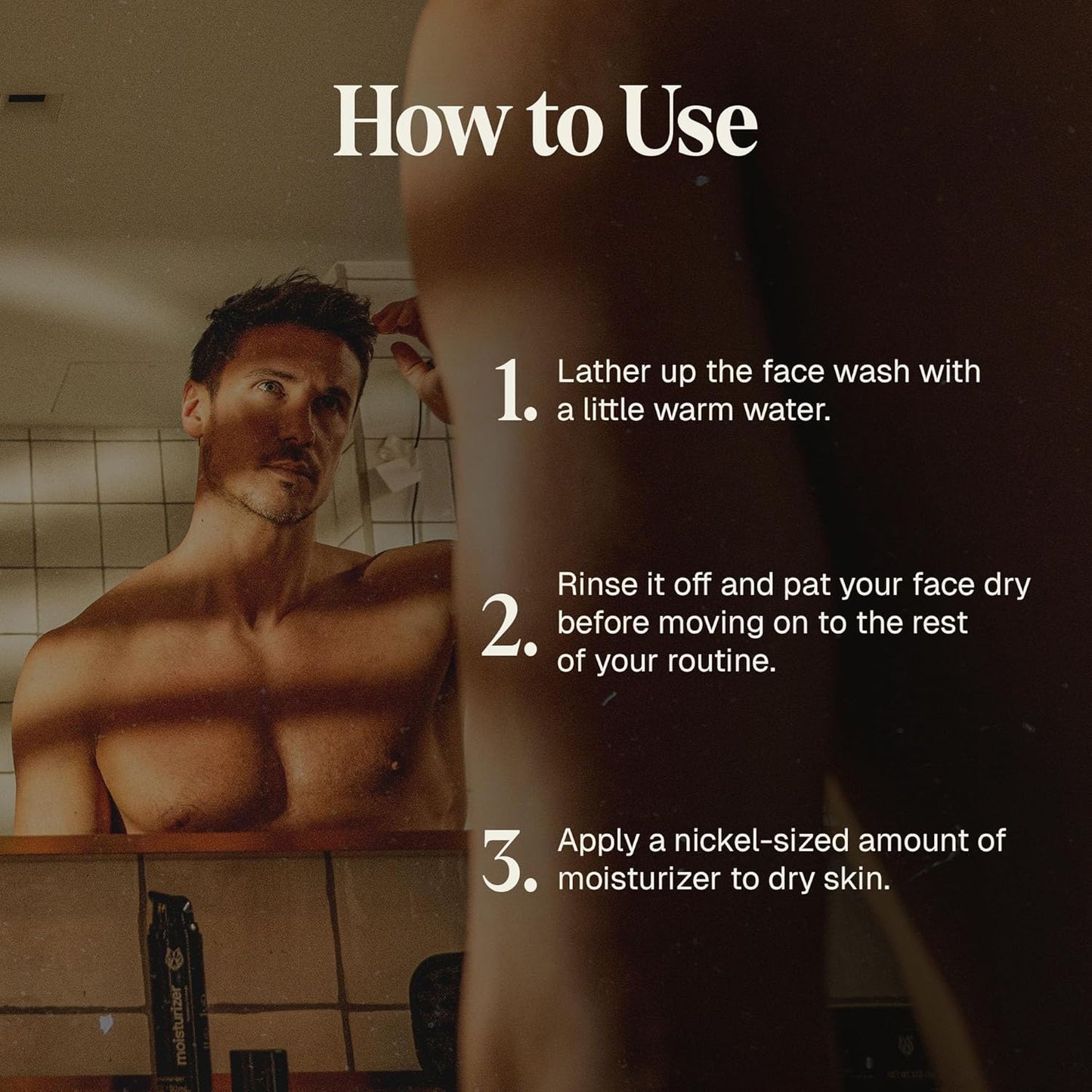 Black Wolf Face Wash and Oil-Free Moisturizer Gel Bundle for Oily Skin, Deep Clean- 2pc Bundle- Charcoal Powder and Salicylic Acid Reduce Acne Breakouts and Cleanse Your Skin- Gift Set for Men