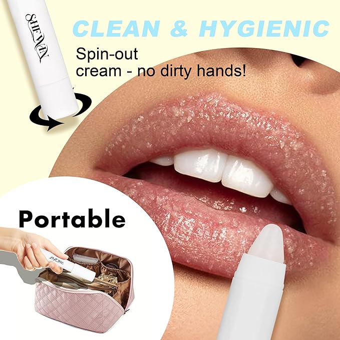 Sugar Lip Scrub Exfoliator: 3-in-1 Lip Therapy Hydrating Lip Balm for Soft Nourished Flake-Free Lips One-Step Prep 0.1 oz (3g, Peach)