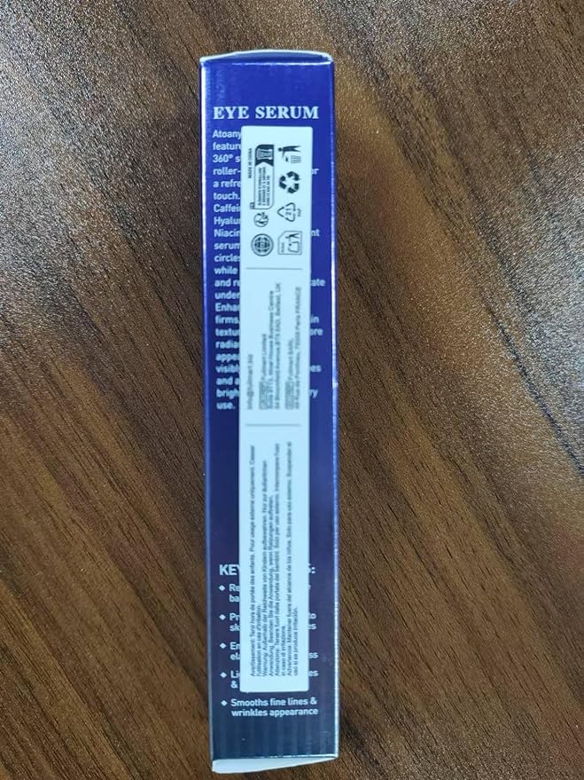 2 Packs Eye Serum for Dark Circles and Puffiness with 8% Caffeine 8% Retinol Hyaluronic Acid Niacinamide, Under Eye Cream Anti Aging for Puffiness and Bags with 360° Eye Roller Ball for Women & Men