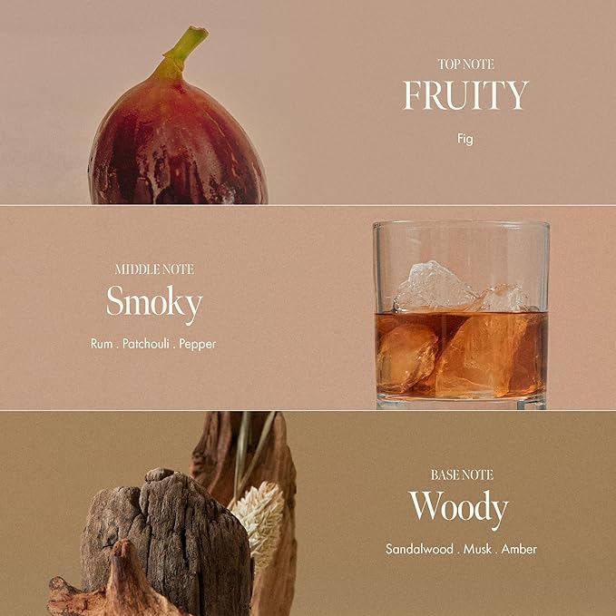 Fig Whisky Hydrating Body Oil – Fast-Absorbing & Non-Greasy Moisturizer with Fig, Argan & Jojoba Oils – Silky Smooth Glow & Deep Nourishment, Woody Scent, 3.38 fl. oz