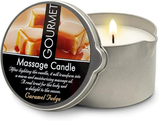 GOURMET COLLECTION Massage Candle for Couples - Moisturizing & Hydrating Skin Care Body Massage Oils Candle - Natural & Vegan (6.76oz), 576014