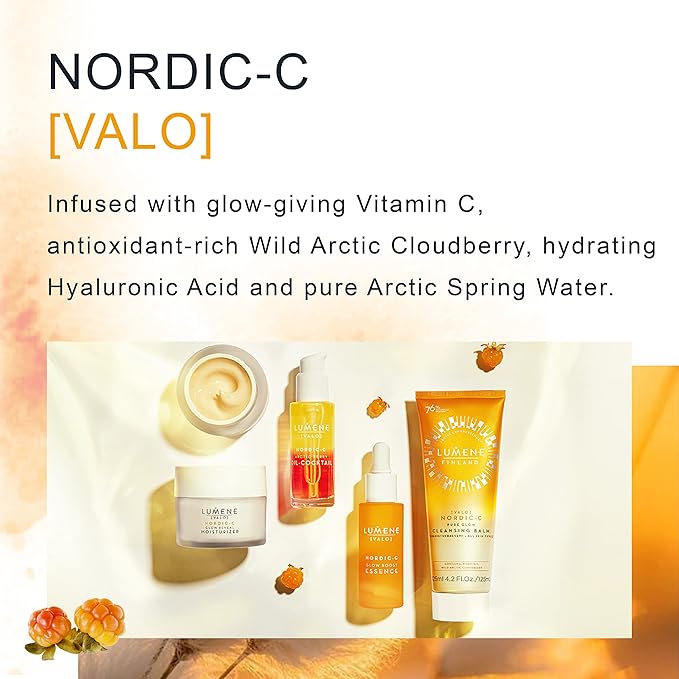 Lumene Nordic-C [Valo] Bright Eyes All-In-One Eye Treatment - Eye Serum for Dark Circles + Puffiness - Formulated with Vitamin C to Brighten + Illuminate Under Eye Area - Fragrance-Free + Vegan (15ml)