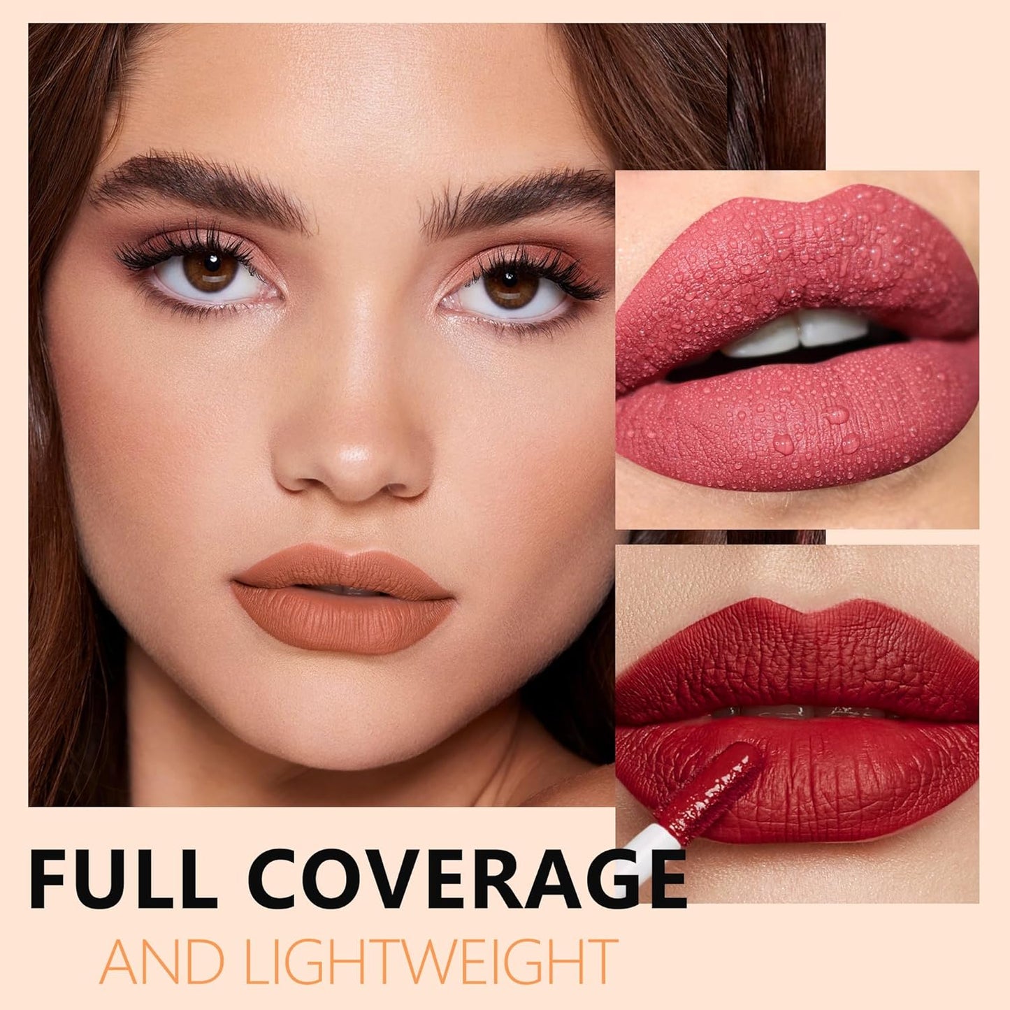 Orange Lipstick Long Lasting Lipsticks for Women Pigmented Smudgeproof Transferproof Vegan Cruelty Free Lip Makeup, A51 In Love