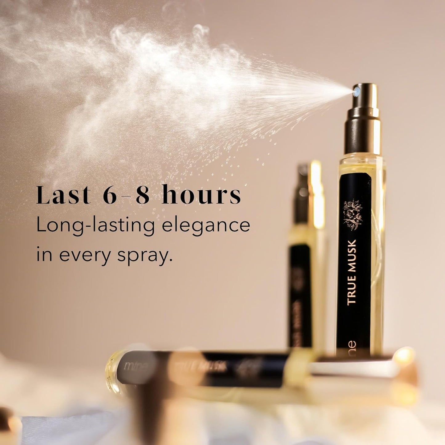 Mine Musk Perfume For Women, Cologne Spray with Notes of White Musk, Sandalwood, Rose & Orange - Women's Fragrance, Long Lasting, Travel Size Eau de Perfume for women (9.5 ml)