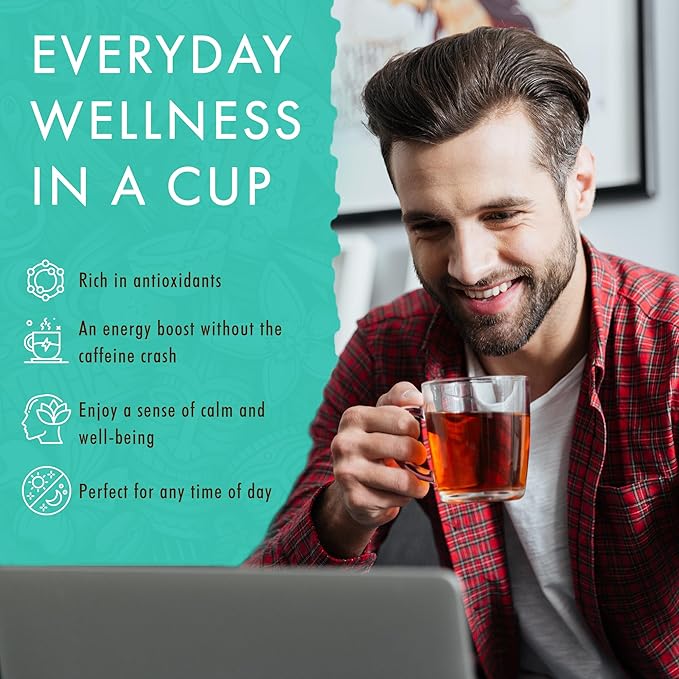 Hawaiian Natural Tea Organic Mamaki Jasmine Green Tea Blend - Antioxidant-Rich, Calming, Wellness Tea for Bedtime & Stress - Gift for Tea Lovers - 60 Tea Bags