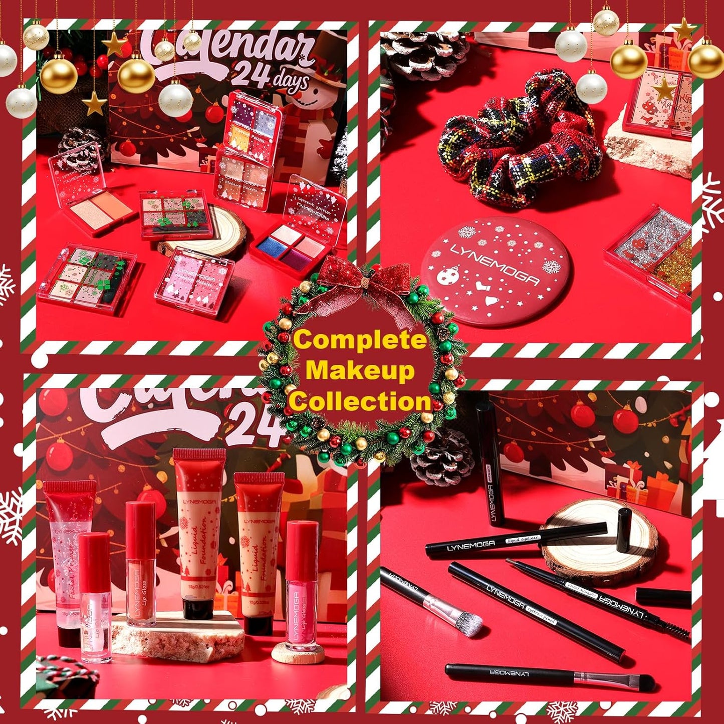 Makeup Advent Calendar 2025 Women Teen Girls,24 Days Christmas Beauty Make Up Sets for Party Festival, Advent Beauty Calendar 2025 Cosmetics Holiday Surprise Make Up Kits for Women Full Kit