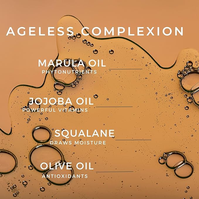 Marula Nourishing Facial Oil - Anti-Aging Serum: Minimize Pores, Diminish Lines, and Wrinkles for Plump Hydrated Skin and Improve Skin Barrier with 10 Natural Oils - 1 oz by Georgette Klinger