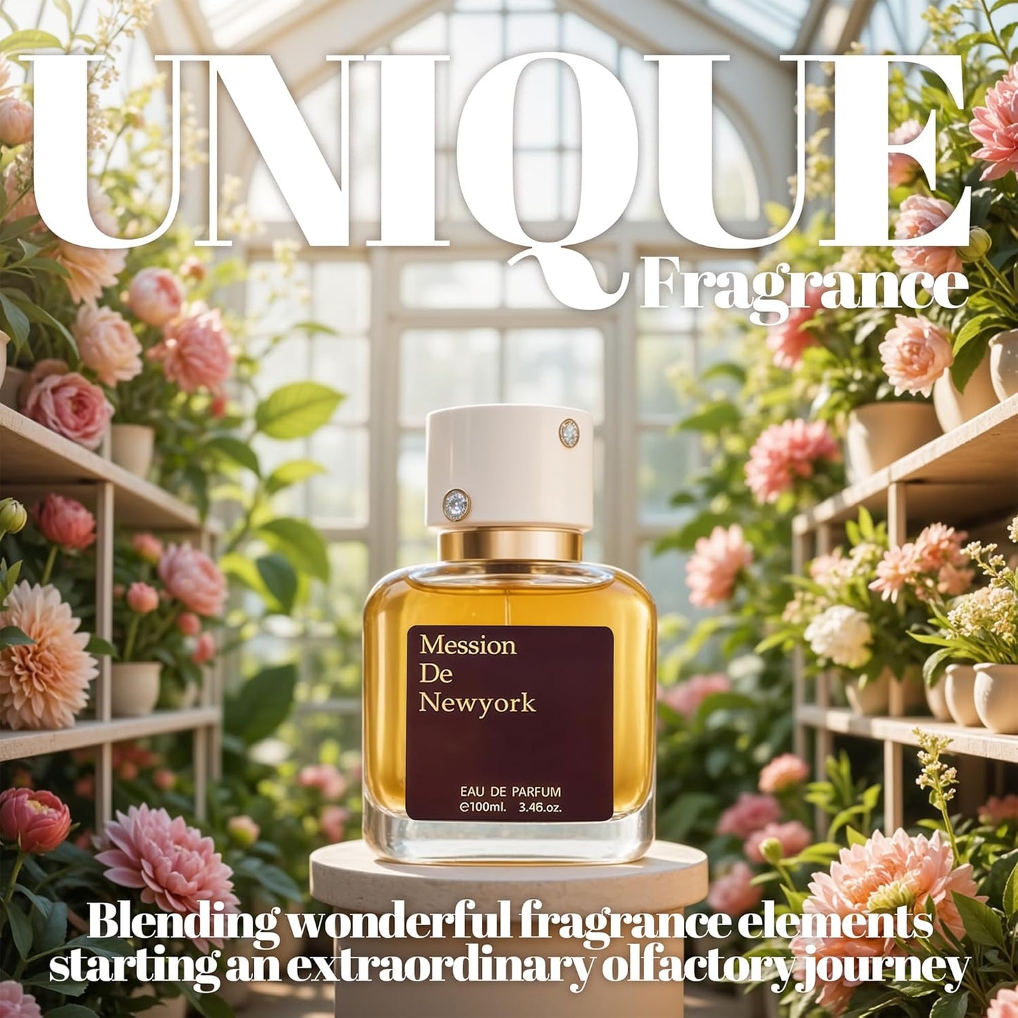Mession De New York Women Perfume Fresh Floral Scent Eau De Parfum Natural Spray Women Fragrance 3.4 Fl Oz