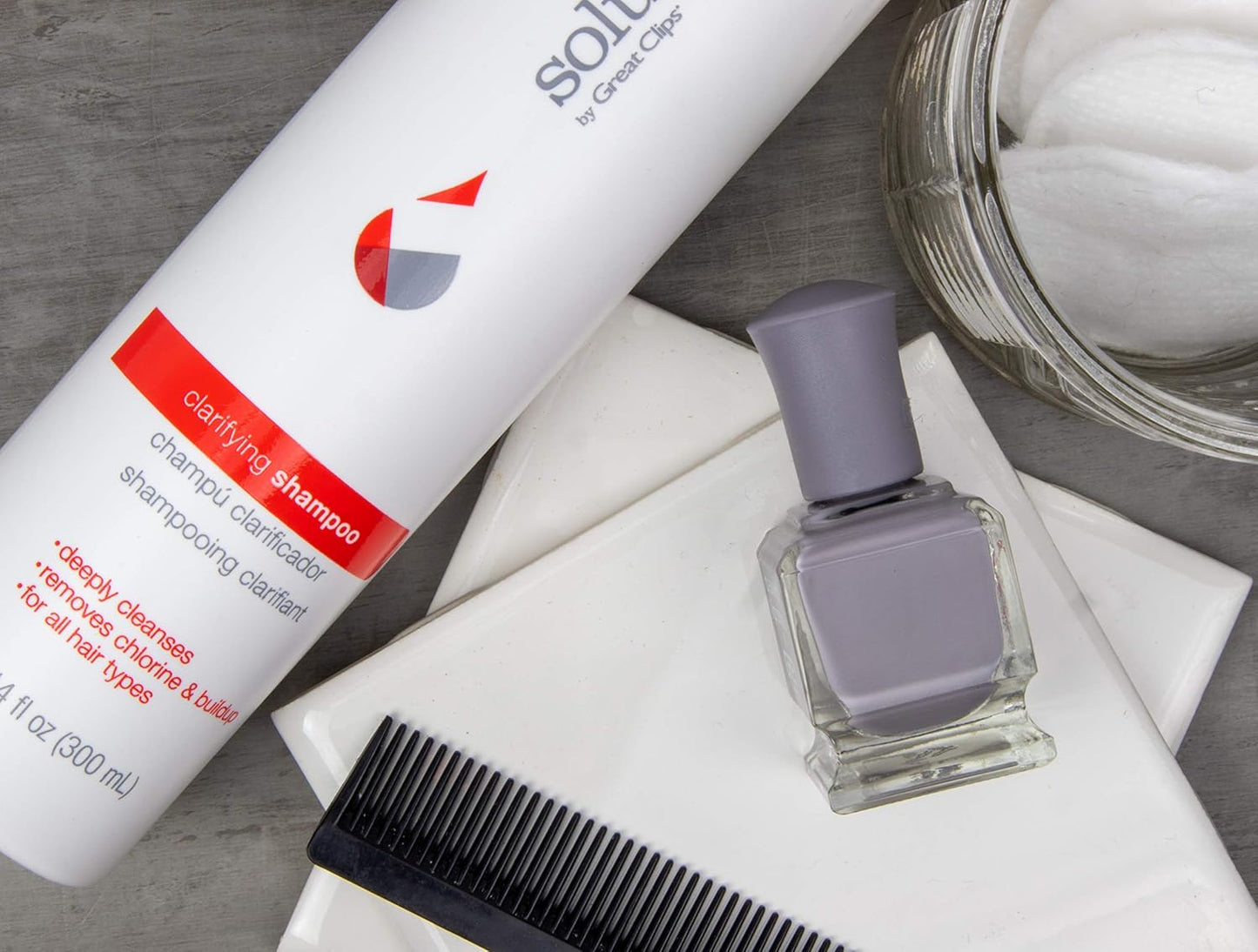 GREAT CLIPS Solutions Clarifying Shampoo 10 fl oz | Removes Build-up | For All Hair Types | Great for Swimmers