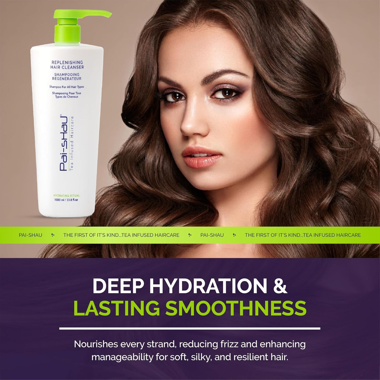 Pai-Shau Replenishing Cleanser and Conditioner Set - Hydrating Shampoo and Conditioner for All Hair Types - 2x1000ml