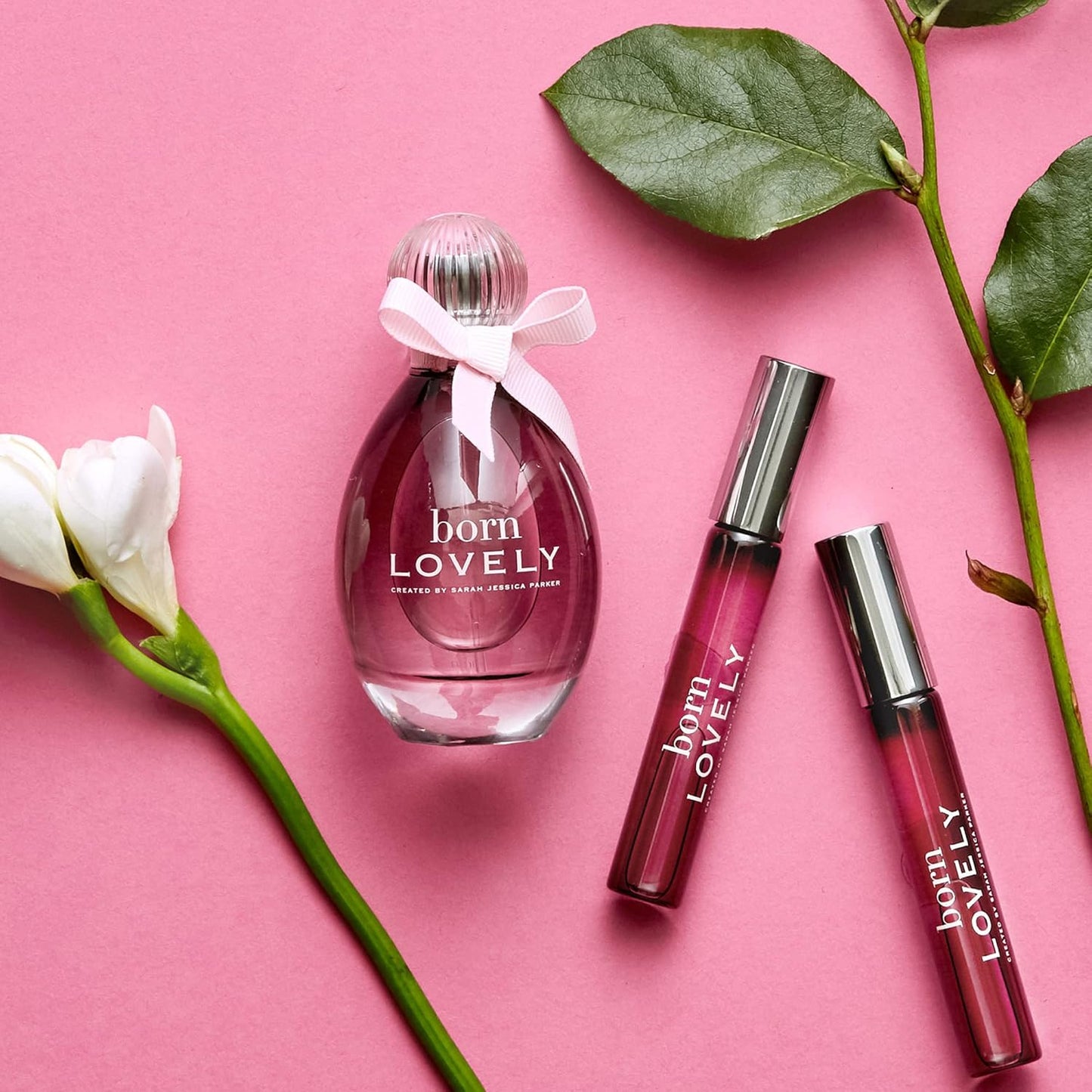 SJP Born Lovely Lush, Sweet, Elegant Amber Floral Eau De Parfum Fragrance for Women - Mandarin, Peony, Honeysuckle, and Freesia - Intense, Long Lasting Scent - 0.34 oz