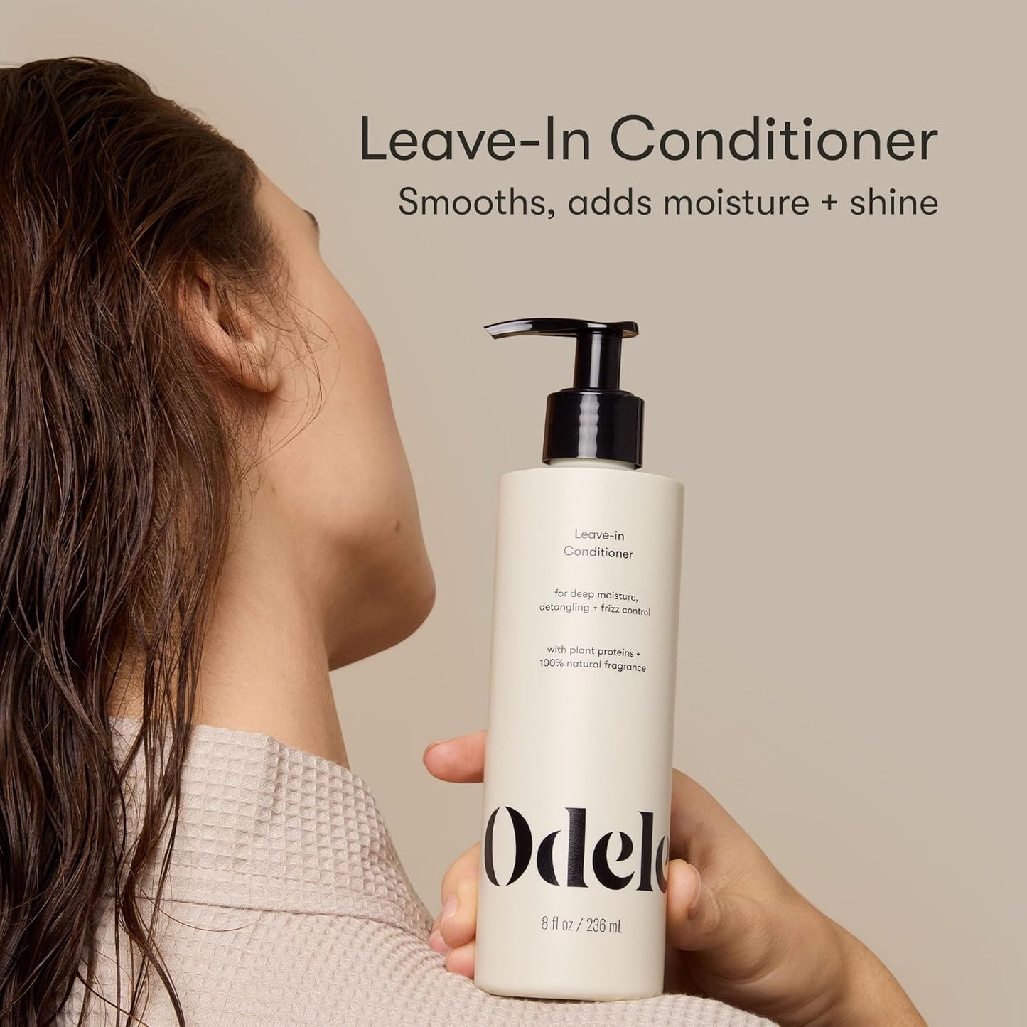 Odele Vegan Leave-In Conditioner, for Deep Moisture, Detangling, Frizz Control, Weightless Shine, and All Hair Types + Textures, 8 fl oz