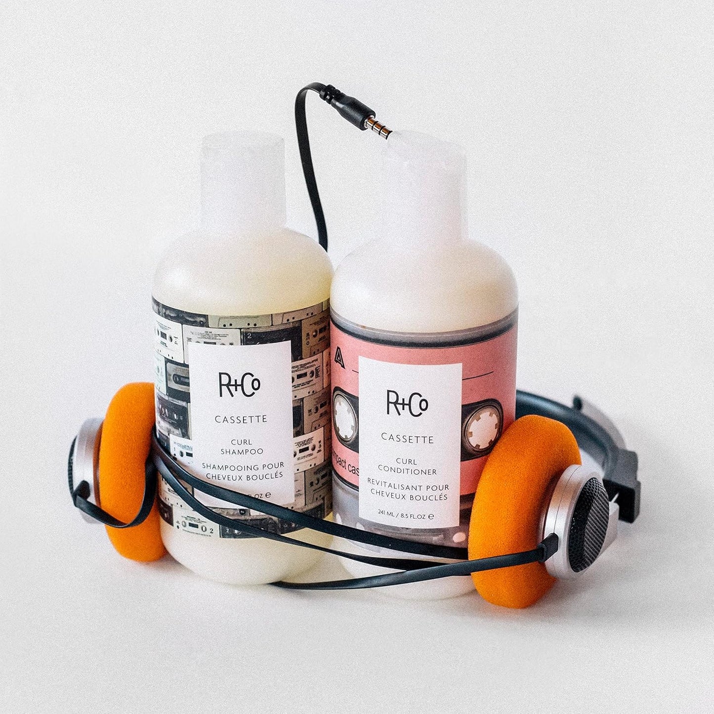 R+Co Cassette Curl Shampoo & Conditioner Set + Superseed Oil Complex | Defines Curls, Tames Frizz & Adds Shine | Vegan + Cruelty-Free | 8.5oz (Pack of 2)